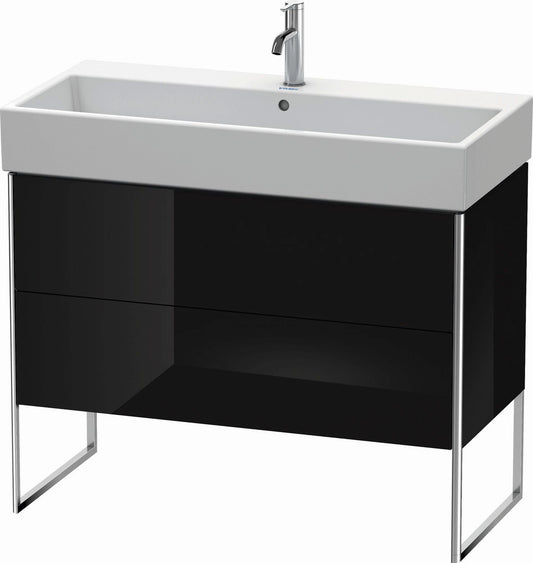 Duravit XSquare 39" Black Two Drawer Floorstanding Vanity Unit (XS447604040)