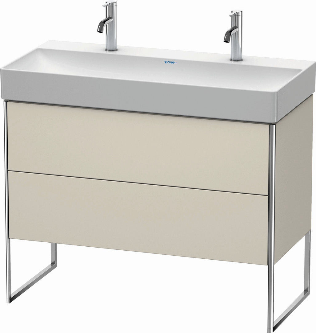 Duravit XSquare 39" Taupe Two Drawer Floorstanding Vanity Unit (XS444409191)