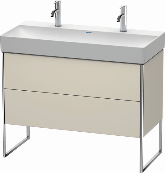 Duravit XSquare 39" Taupe Two Drawer Floorstanding Vanity Unit (XS444409191)