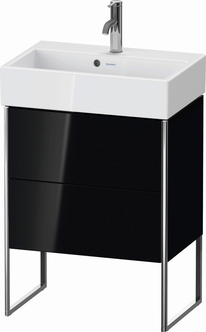 Duravit XSquare 23" Black Two Drawer Floorstanding Vanity Unit (XS447804040)