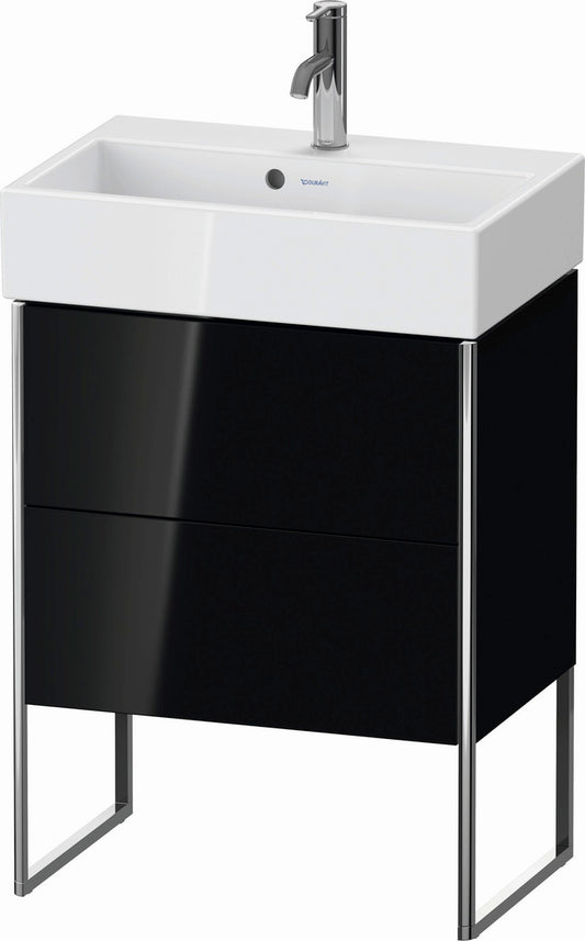 Duravit XSquare 23" Black Two Drawer Floorstanding Vanity Unit (XS447804040)