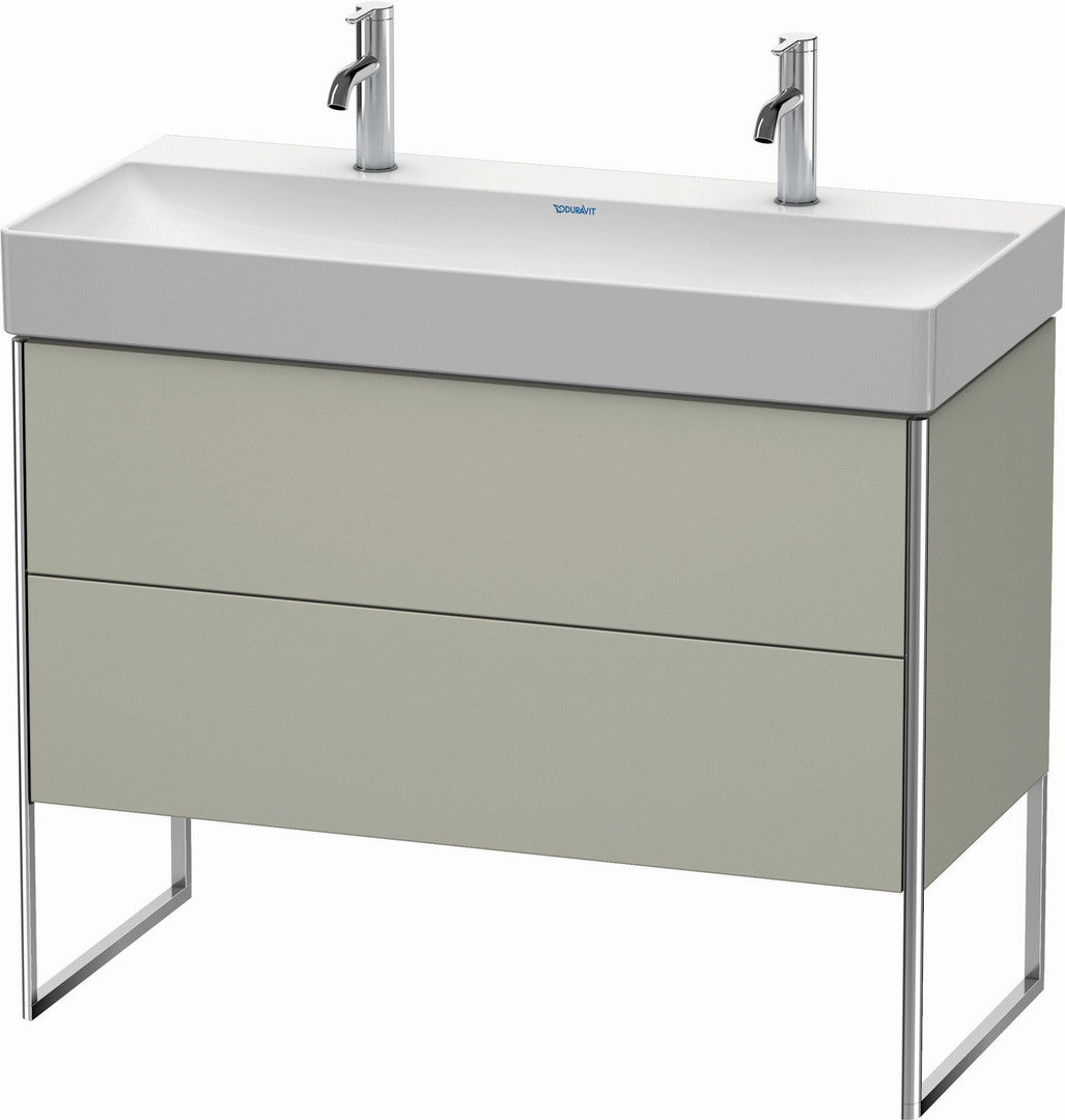 Duravit XSquare 39" Taupe Two Drawer Floorstanding Vanity Unit (XS444406060)