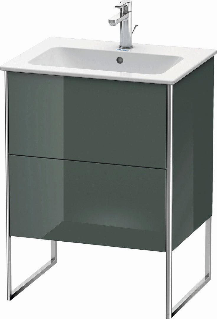 Duravit XSquare 24" Dolomite Gray Two Drawer Floorstanding Vanity Unit (XS444503838)