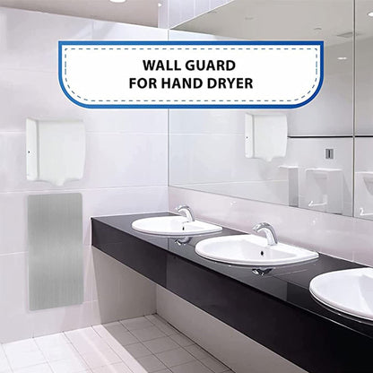 5Seconds 16" Grey Stainless Steel Hand Dryer Wall Damage Splash Guard for Protection