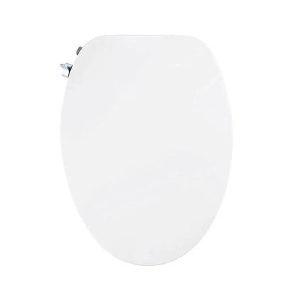 5Seconds B Series 15" White Elongated Non-Electric Soft Close Bidet Toilet Seat With Super Grip Bumpers