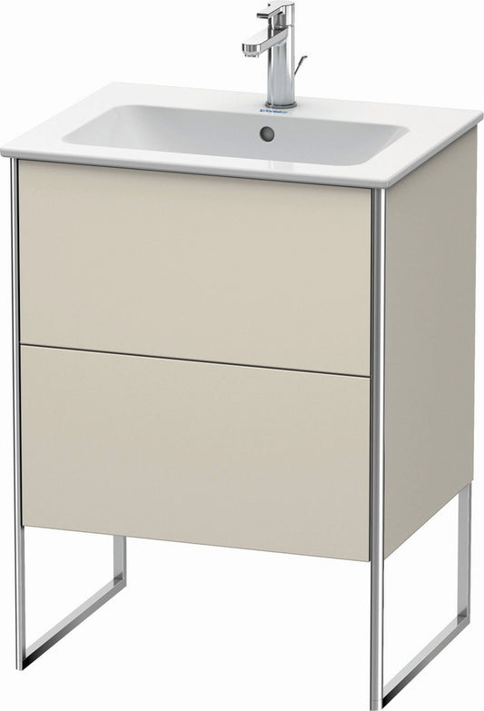Duravit XSquare 24" Taupe Two Drawer Floorstanding Vanity Unit (XS444509191)