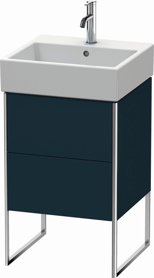Duravit XSquare 19" Midnight Blue Two Drawer Floorstanding Vanity Unit (XS447209898)