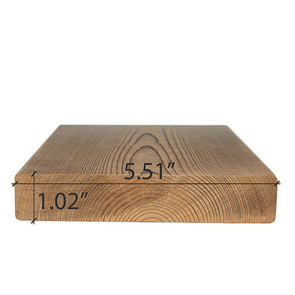 PROSAUNAS Thermo-Spruce 2x6 1' Thermally-Modified Smooth 4 Sides Eased Edges SHP Sauna Bench Material