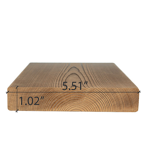 PROSAUNAS Thermo-Spruce 2x6 2' Thermally-Modified Smooth 4 Sides Eased Edges SHP Sauna Bench Material