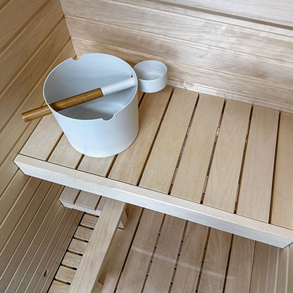 PROSAUNAS Aspen 2" x 3" x 10' Natural Aspen Wood Smooth 4 Sides, Eased Edges Sauna Bench Material
