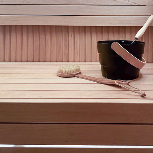 PROSAUNAS Alder 2" x 3" x 10' Natural Alder Wood Smooth 4 Sides, Eased Edges, Square-Edge Hidden Profile Sauna Bench Material