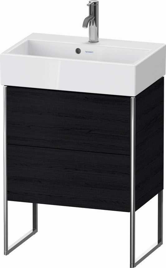Duravit XSquare 23" Oak Black Two Drawer Floorstanding Vanity Unit (XS447801616)