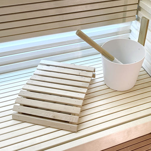 PROSAUNAS Aspen 1" x 1" x 1' Natural Aspen Wood Smooth 4 Sides, Eased Edges, Square-Edge Hidden Profile Trim Moulding