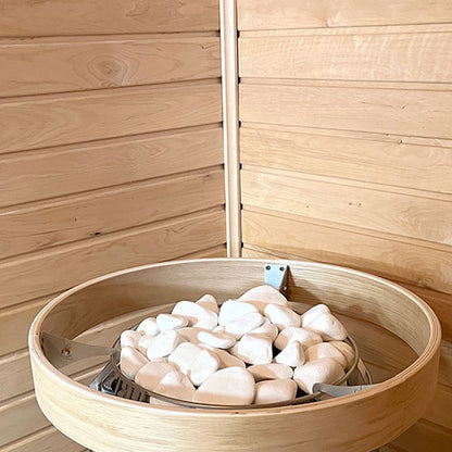 PROSAUNAS Alder 1" x 2" x 8' Natural Alder Wood SI Profile Inside Corner Trim Angle Moulding
