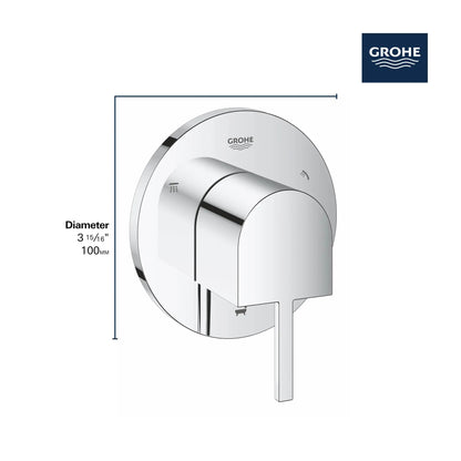 Grohe Plus 3-Way Metal Lever Handle StarLight Chrome Diverter Trim