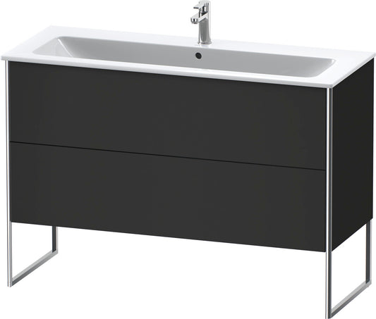 Duravit XSquare 48" Graphite Two Drawer Floorstanding Vanity Unit (XS444808080)
