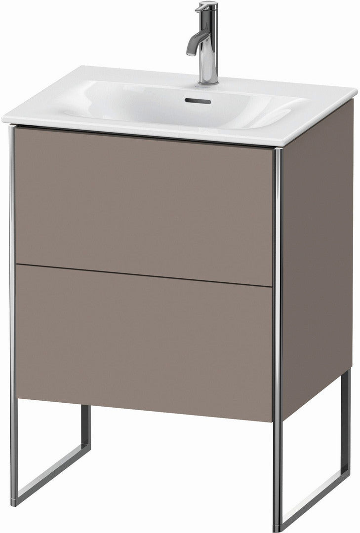 Duravit XSquare 24" Basalt Two Drawer Floorstanding Vanity Unit (XS452204343)