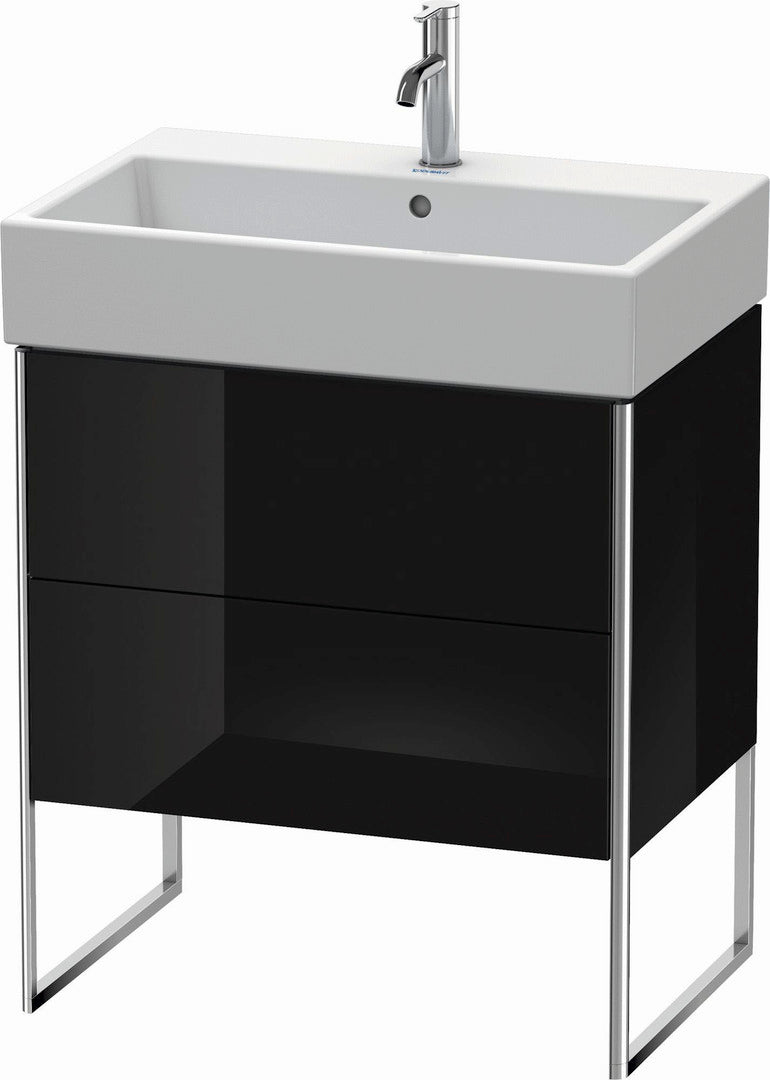 Duravit XSquare 27" Black Two Drawer Floorstanding Vanity Unit (XS447404040)