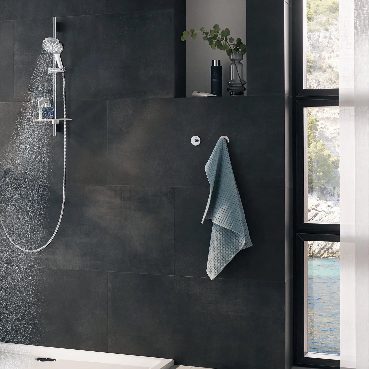 Grohe Rainshower™ SmartActive 24" 1.75 GPM 3-Spray StarLight Chrome Shower Slide Bar Kit