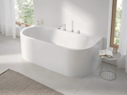 Grohe Plus StarLight Chrome 4-Hole Single-Handle Deck Mount Roman Tub Faucet With 1.75 GPM Hand Shower