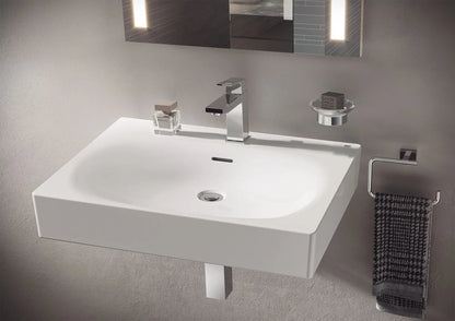 Grohe Eurocube® 24" 1-Hole Wall Mount Alpine White Bathroom Sink