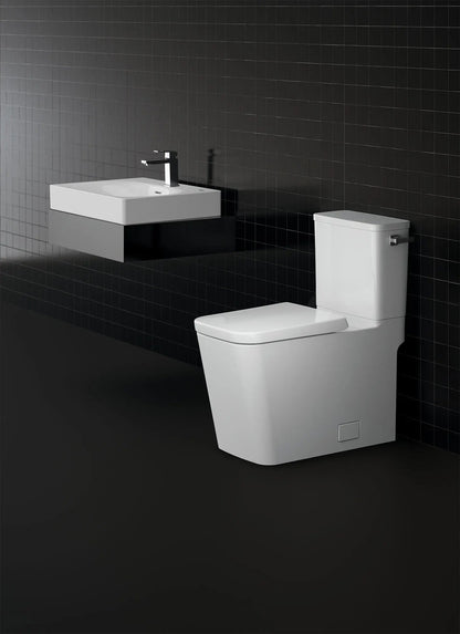 Grohe Eurocube® Right-Hand Trip Lever Two-Piece Right Height Alpine White Elongated Toilet With Seat