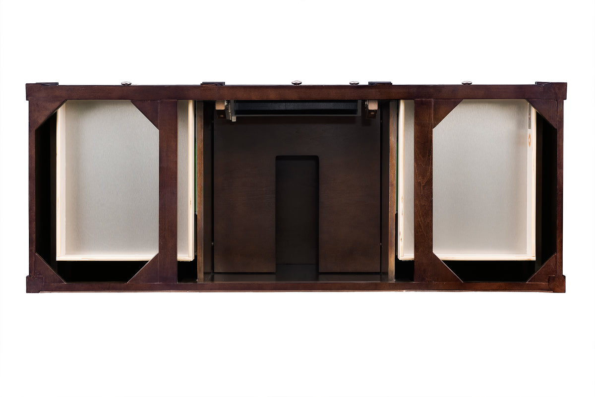James Martin Vanities Brittany 60" Burnished Mahogany Single Vanity With 3 CM Phantome Eclos Top