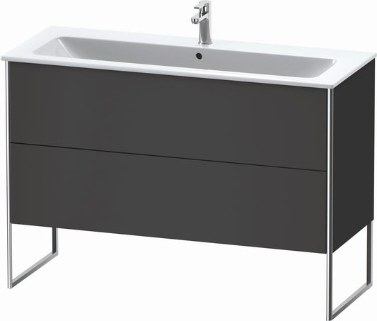 Duravit XSquare 48" Graphite Two Drawer Floorstanding Vanity Unit (XS444804949)