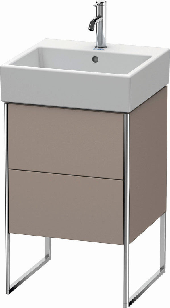 Duravit XSquare 19" Basalt Two Drawer Floorstanding Vanity Unit (XS447204343)