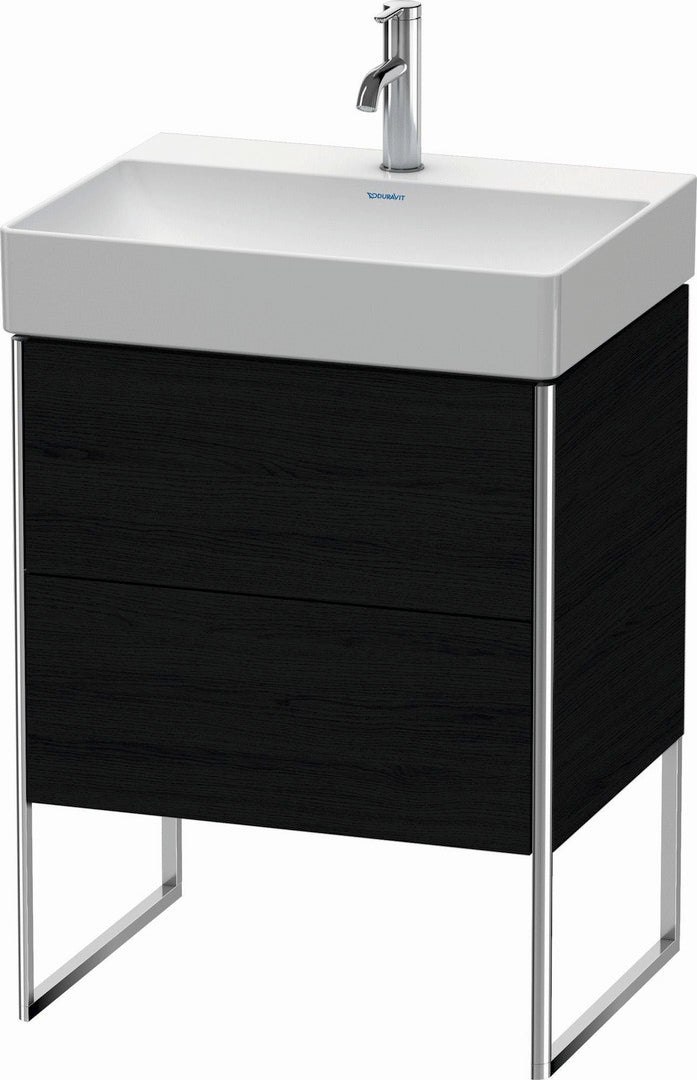 Duravit XSquare 23" Oak Black Two Drawer Floorstanding Vanity Unit (XS444201616)