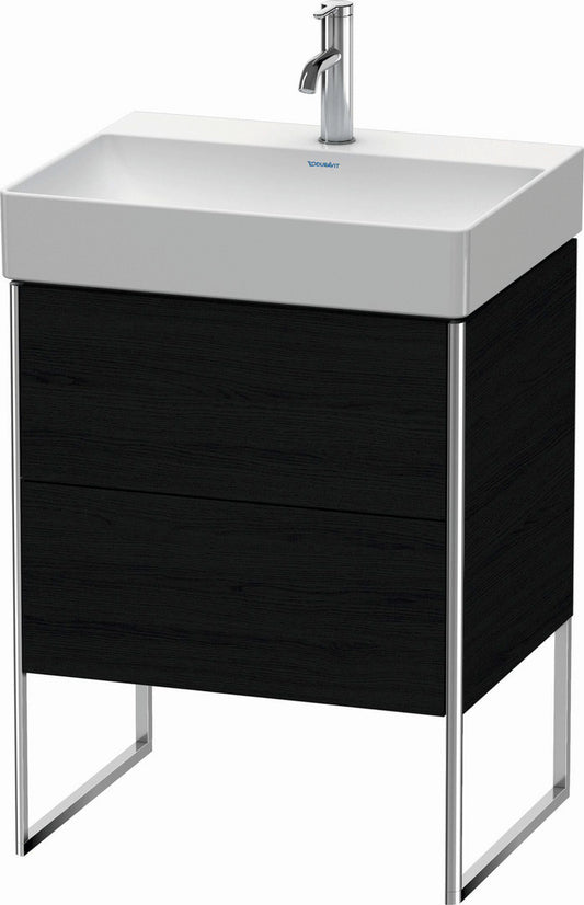 Duravit XSquare 23" Oak Black Two Drawer Floorstanding Vanity Unit (XS444201616)