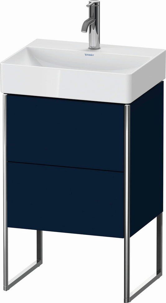 Duravit XSquare 19" Midnight Blue Two Drawer Floorstanding Vanity Unit (XS443809898)