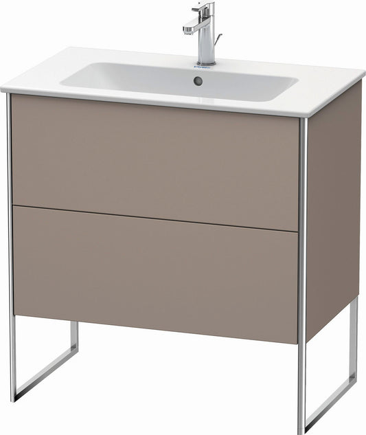 Duravit XSquare 32" Basalt Two Drawer Floorstanding Vanity Unit (XS444604343)