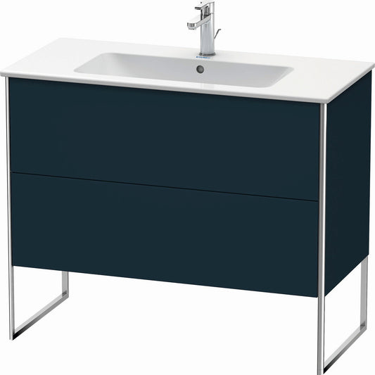 Duravit XSquare 40" Midnight Blue Two Drawer Floorstanding Vanity Unit (XS444709898)