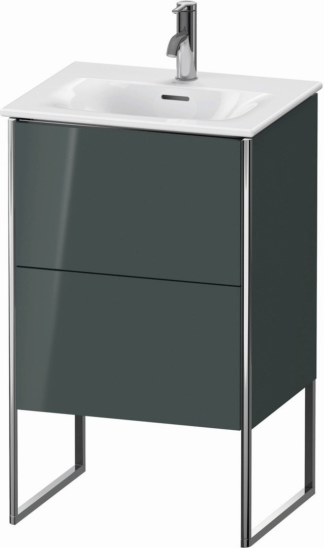 Duravit XSquare 20" Dolomite Gray Two Drawer Floorstanding Vanity Unit (XS452103838)