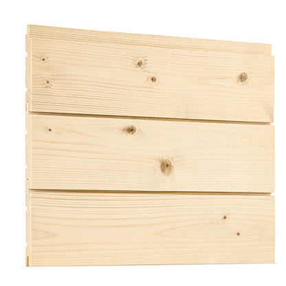 PROSAUNAS Spruce 1x4 12' Tongue & Groove Nickel-Gap STS4 Sauna Wall Material