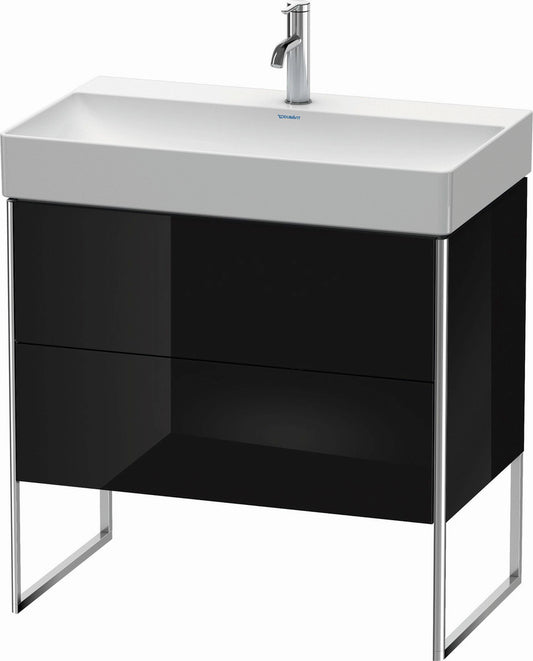 Duravit XSquare 31" Black Two Drawer Floorstanding Vanity Unit (XS444304040)