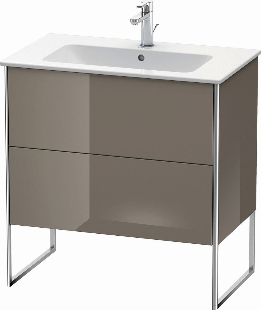 Duravit XSquare 32" Flannel Gray Two Drawer Floorstanding Vanity Unit (XS444608989)