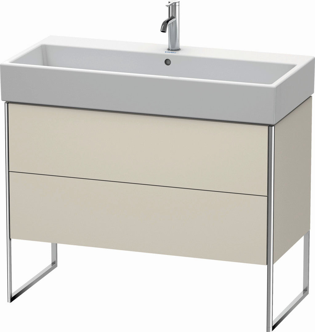 Duravit XSquare 39" Taupe Two Drawer Floorstanding Vanity Unit (XS447609191)