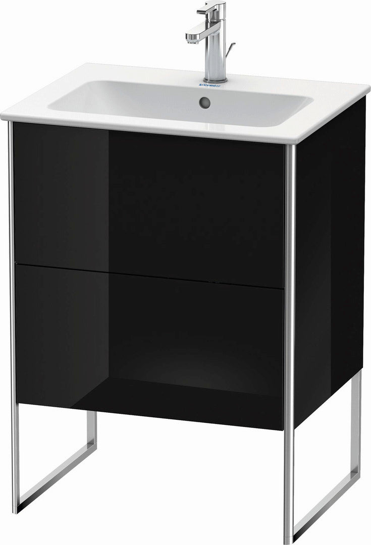 Duravit XSquare 24" Black Two Drawer Floorstanding Vanity Unit (XS444504040)