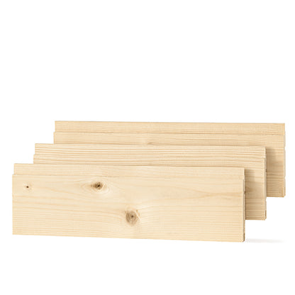 PROSAUNAS Spruce 1x4 11' Tongue & Groove Nickel-Gap STS4 Sauna Wall Material