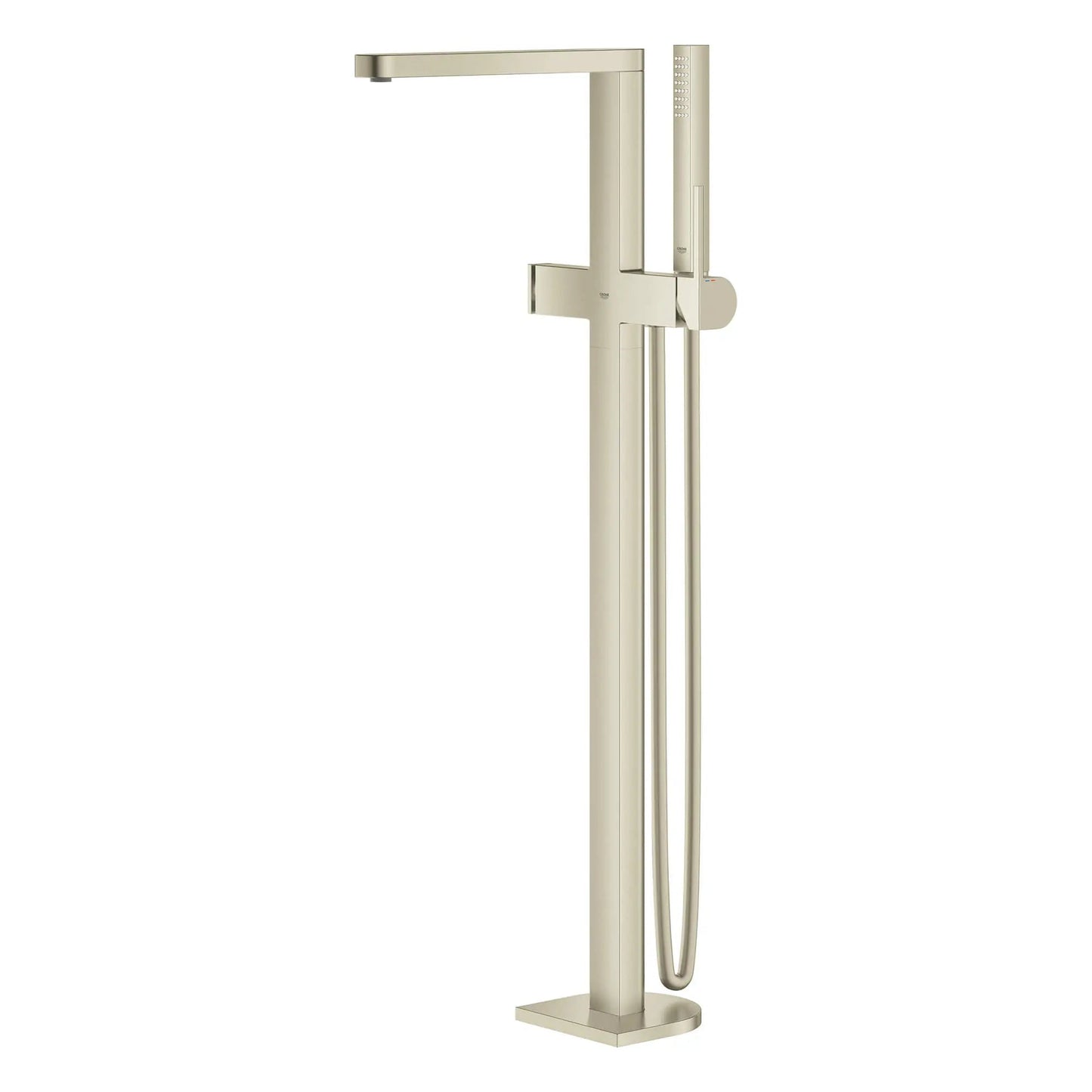 Grohe Plus Single-Handle Brushed Nickel Infinity Freestanding Tub Faucet With 1.75 GPM Hand Shower