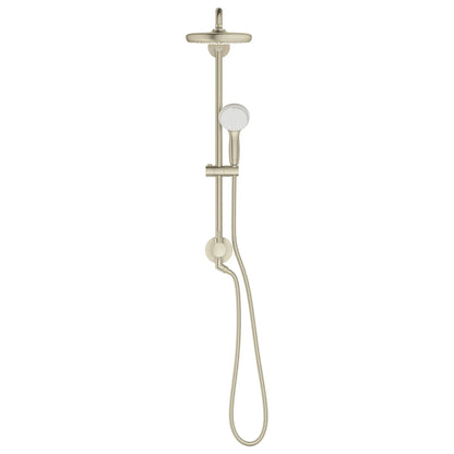 Grohe Tempesta 1.75 GPM Single Spray Shower Head 2-Spray Hand Shower Brushed Nickel Infinity 210 Shower System