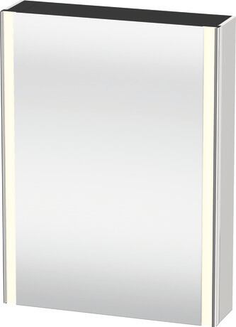 Duravit XSquare 24" White Satin Matt Mirror Cabinet With Lighting (XS7111L3636)