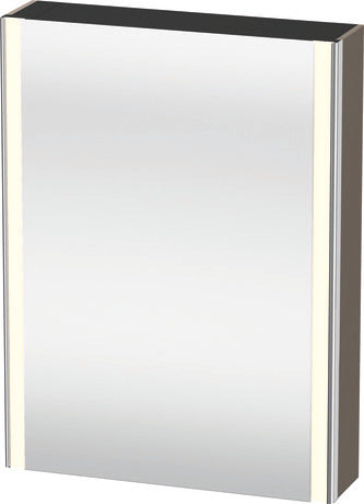 Duravit XSquare 24" Flannel Gray Mirror Cabinet With Lighting (XS7111L9090)