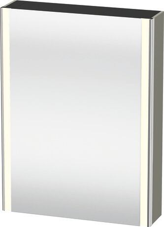 Duravit XSquare 24" Stone Gray Mirror Cabinet With Lighting (XS7111L9292)