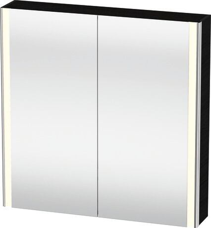 Duravit XSquare 31" Oak Black Mirror Cabinet With Lighting (XS711201616)