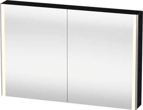 Duravit XSquare 47" Oak Black Mirror Cabinet With Lighting (XS711401616)
