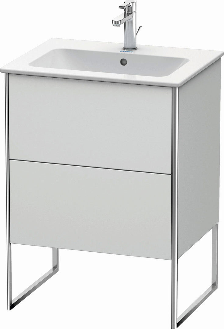 Duravit XSquare 24" White Satin Matt Two Drawer Floorstanding Vanity Unit (XS444503636)