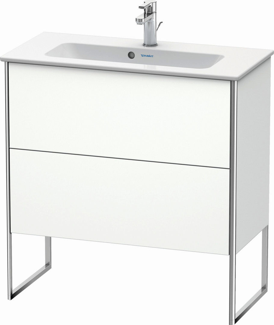 Duravit XSquare 32" White Matt Two Drawer Floorstanding Vanity Unit (XS445501818)